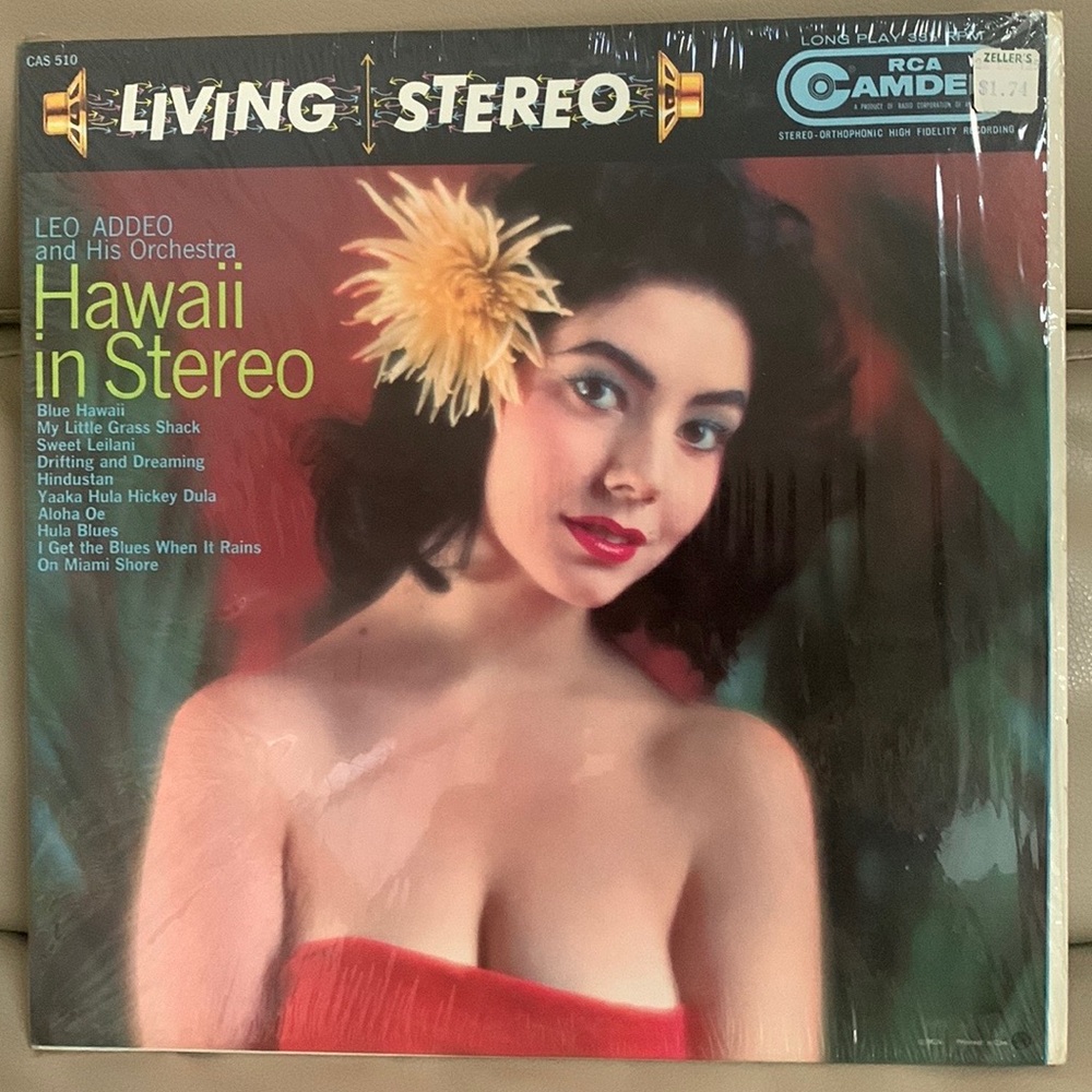 Leo Addeo and His Orchestra Hawaii in Stereo 1959 Vinyl Record